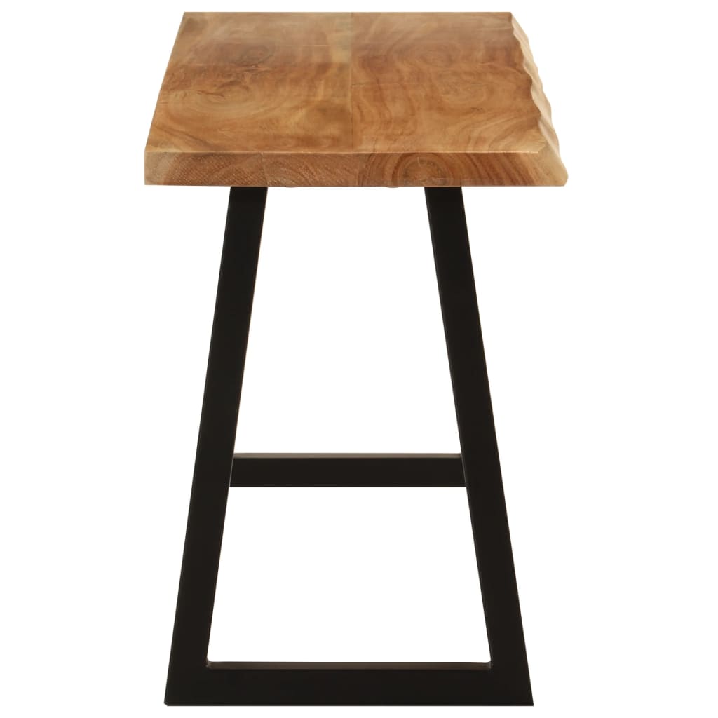 Banc avec bord vivant 105 cm bois d'acacia massif - XIOS