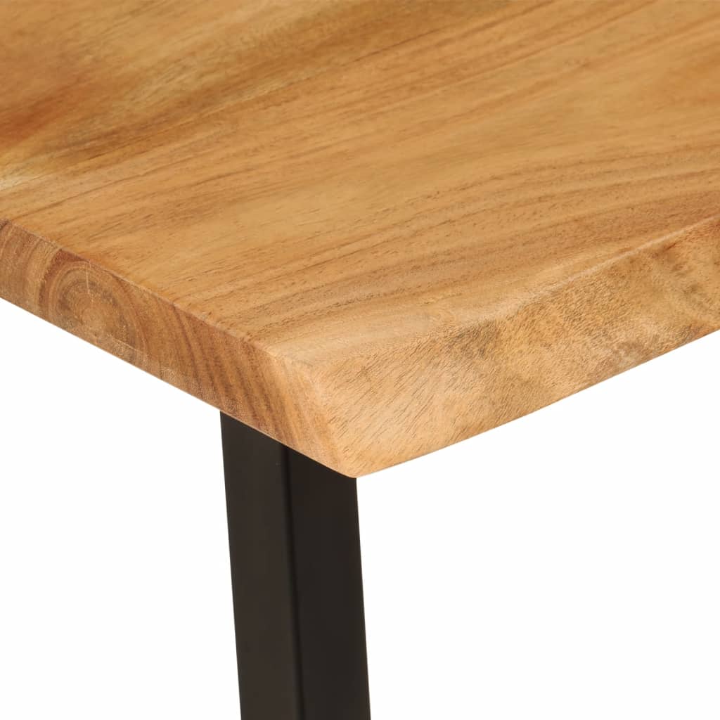Banc avec bord vivant 105 cm bois d'acacia massif - XIOS