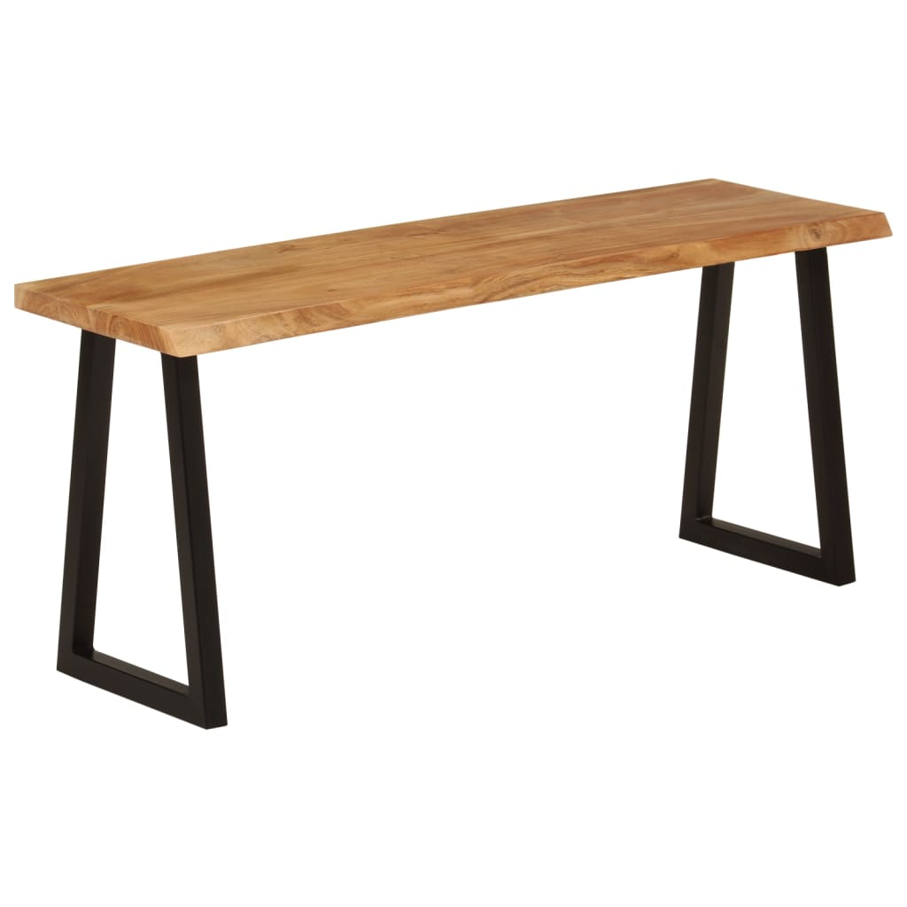 Banc avec bord vivant 105 cm bois d'acacia massif - XIOS