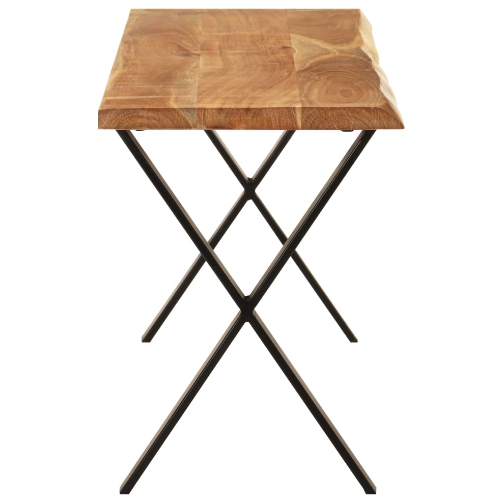 Banc avec bord vivant 105 cm bois d'acacia massif - XIOS