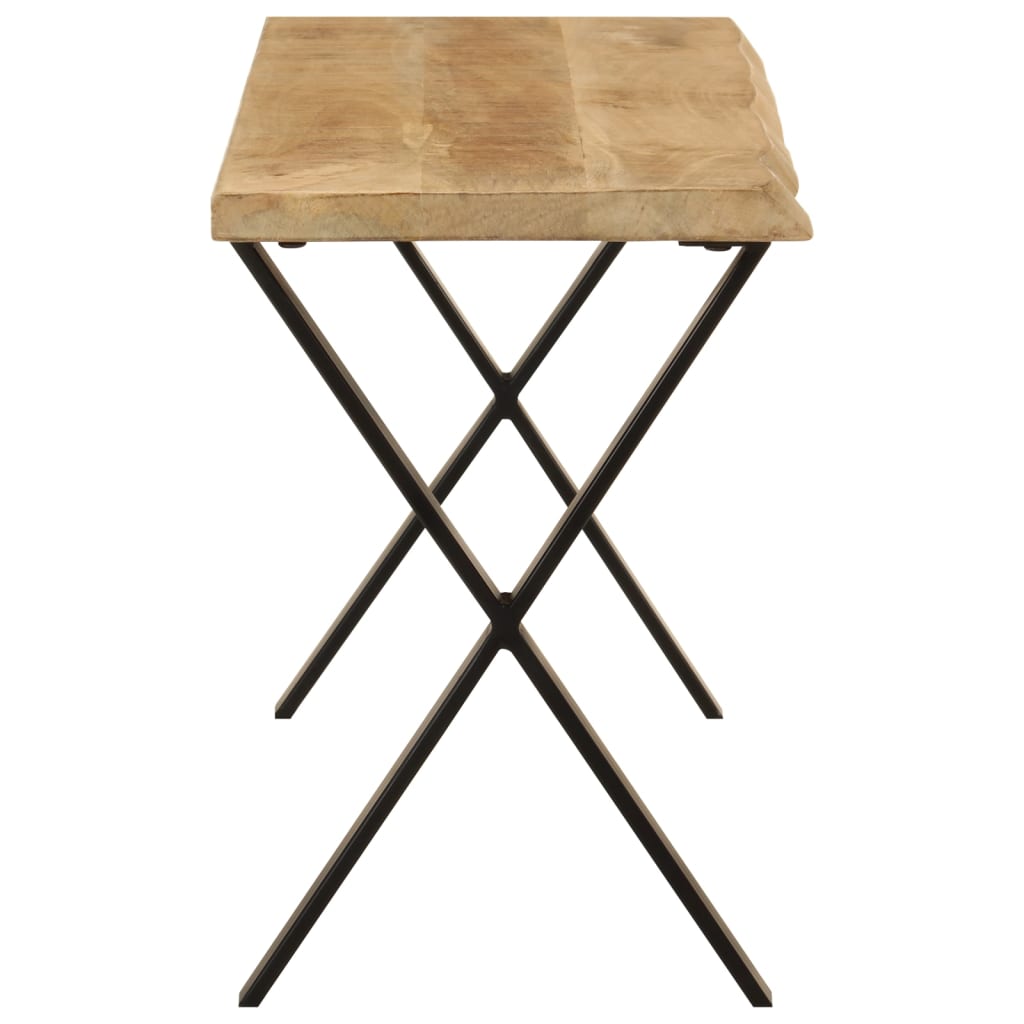 Banc avec bord vivant 105 cm bois de manguier massif - XIOS