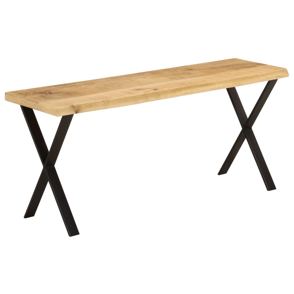 Banc avec bord vivant 105 cm bois de manguier massif - XIOS