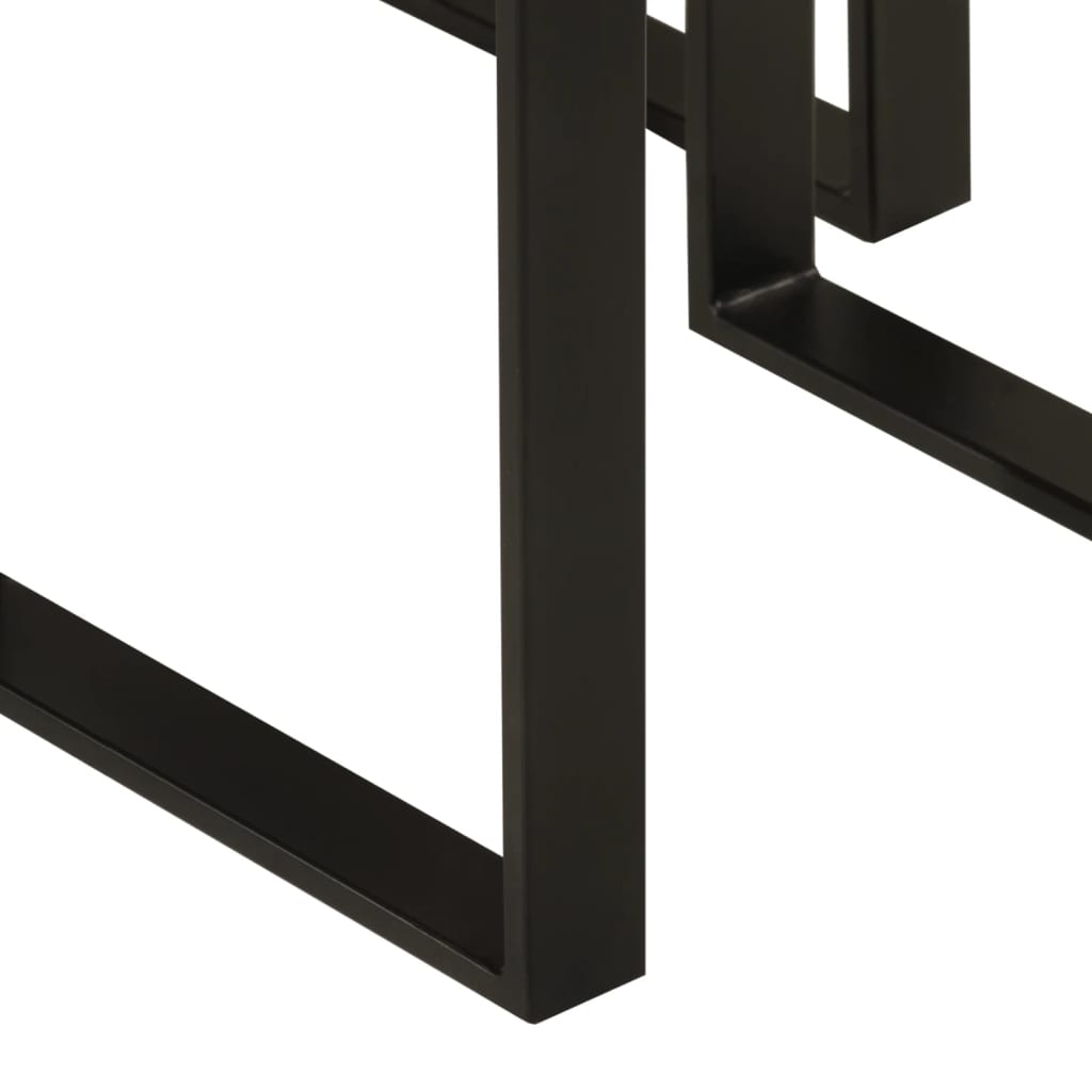 Tables gigognes 3 pcs avec bord vivant bois massif d'acacia - XIOS