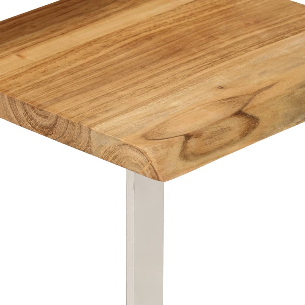 Tables gigognes 3 pcs avec bord vivant bois massif d'acacia - XIOS