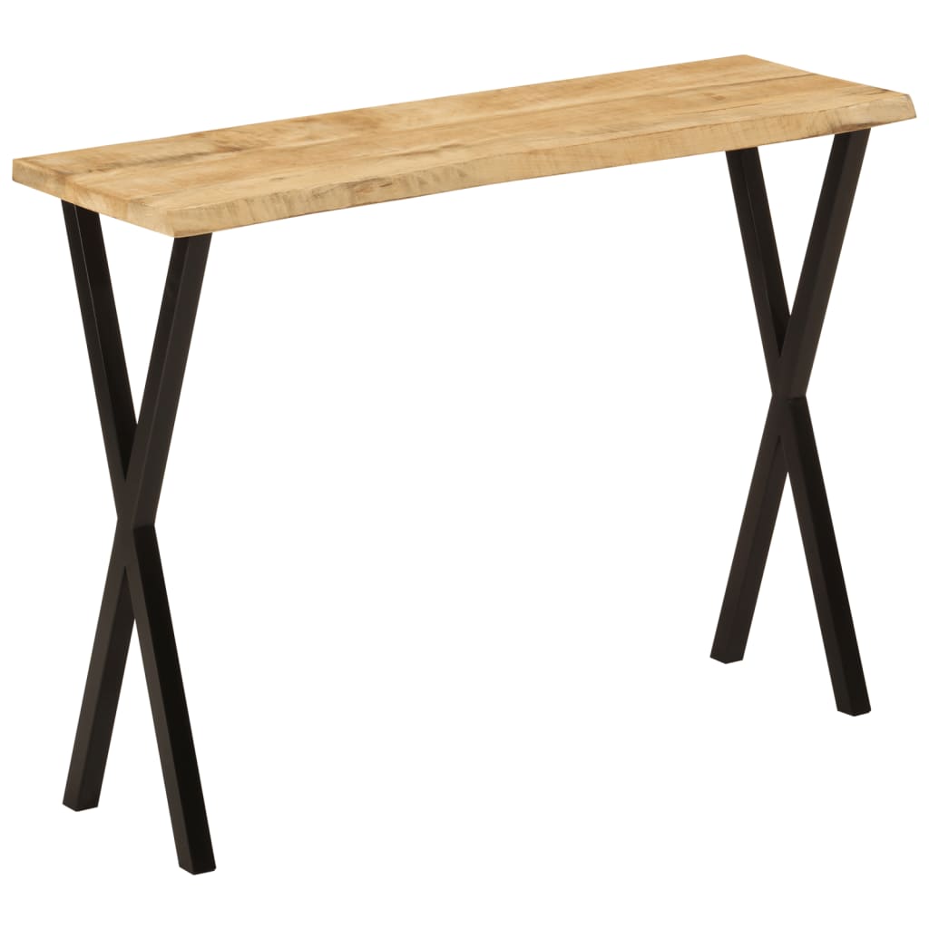 Table console à live edge 105x33x76 cm bois de manguier massif - XIOS