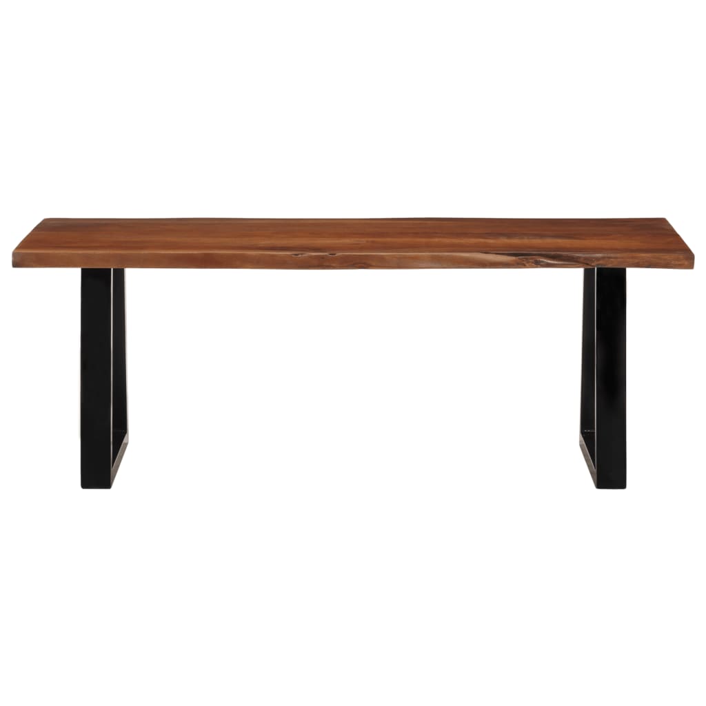 Table basse marron miel 110x55x40 cm bois massif d'acacia - XIOS