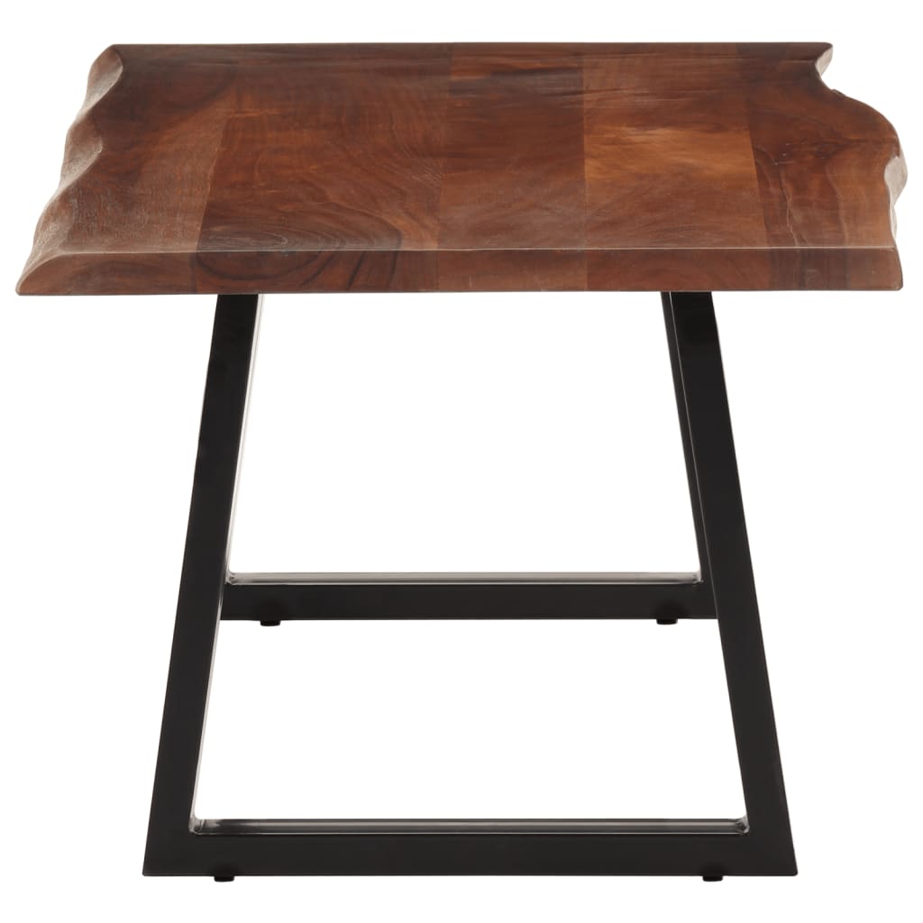 Table basse marron miel 110x55x40 cm bois massif d'acacia - XIOS