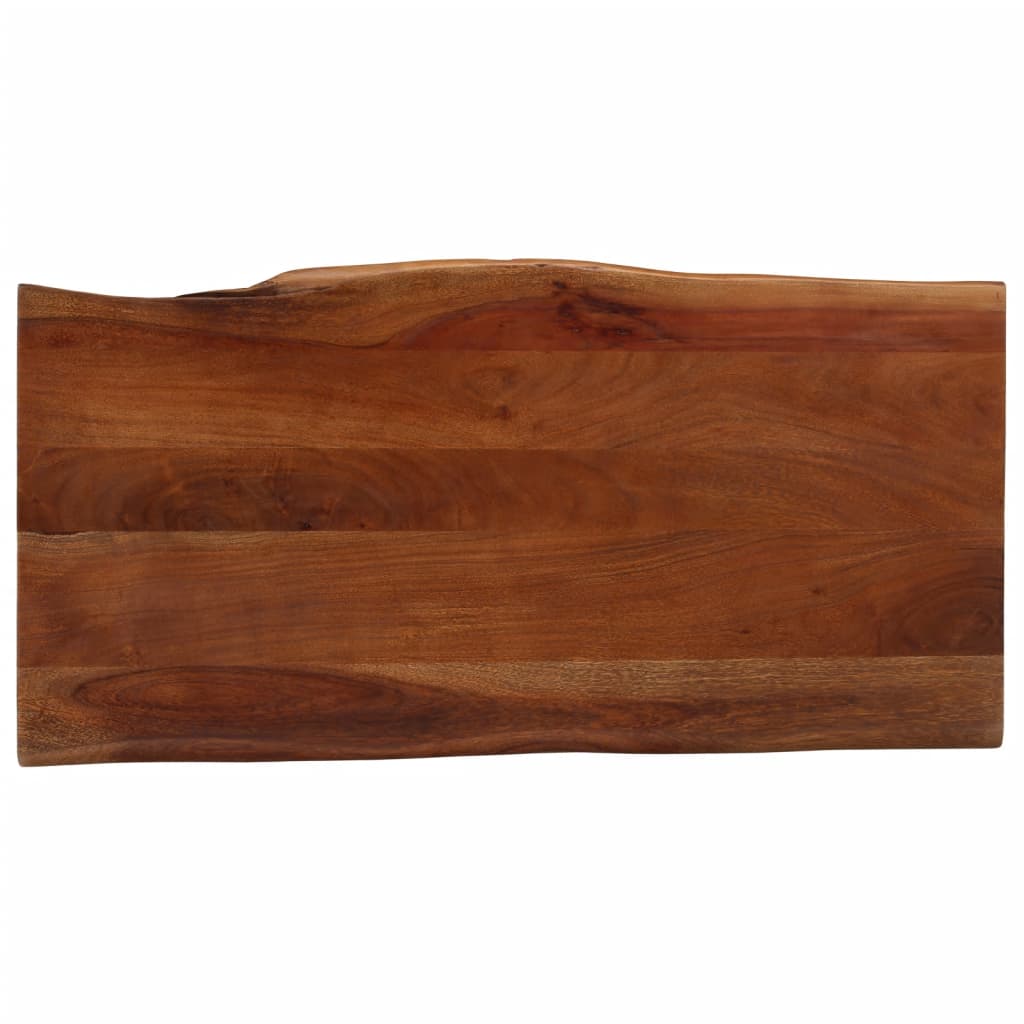 Table basse marron miel 110x55x40 cm bois massif d'acacia - XIOS