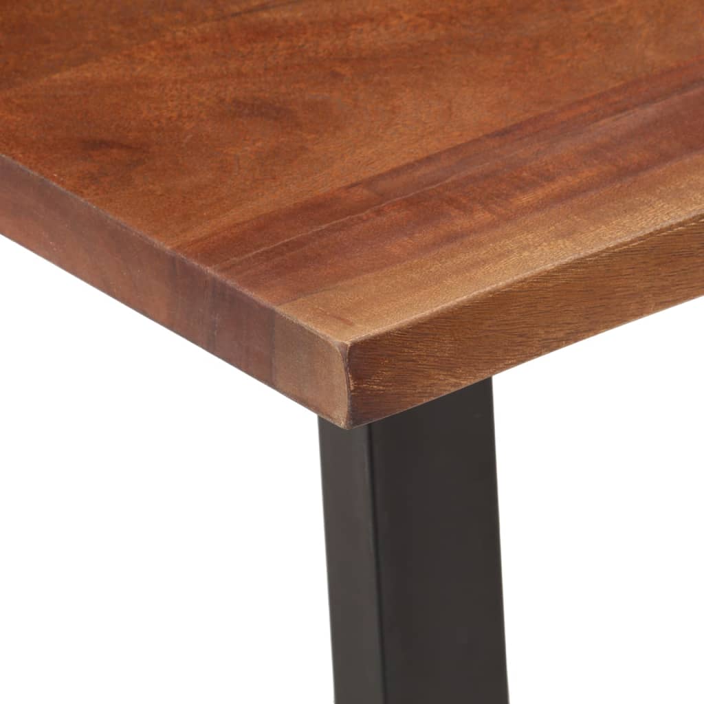 Table basse marron miel 110x55x40 cm bois massif d'acacia - XIOS