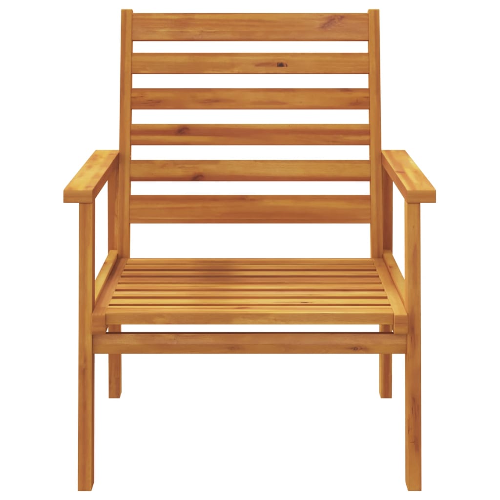 Salon de jardin 5 pcs bois d'acacia solide