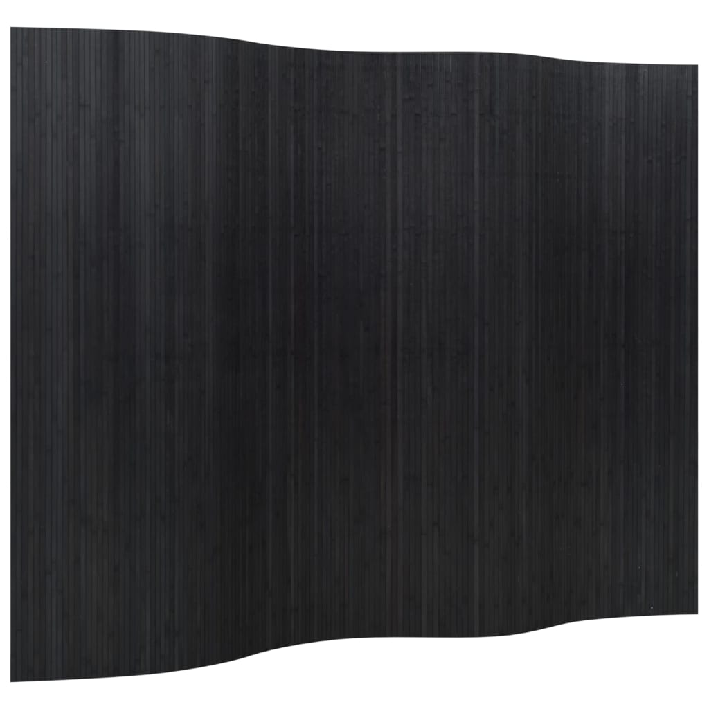 Cloison de séparation noir 165x250 cm bambou - XIOS