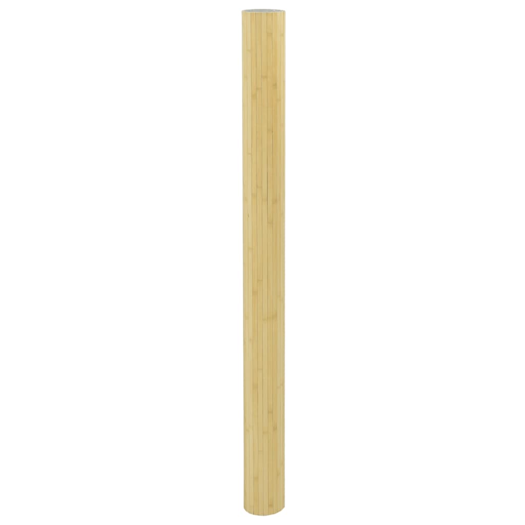 Cloison de séparation naturel clair 165x400 cm bambou - XIOS