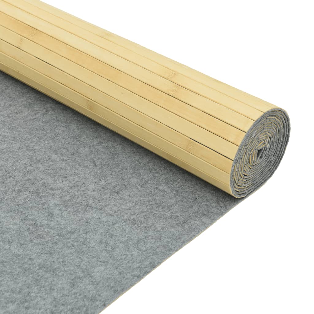 Cloison de séparation naturel clair 165x400 cm bambou - XIOS