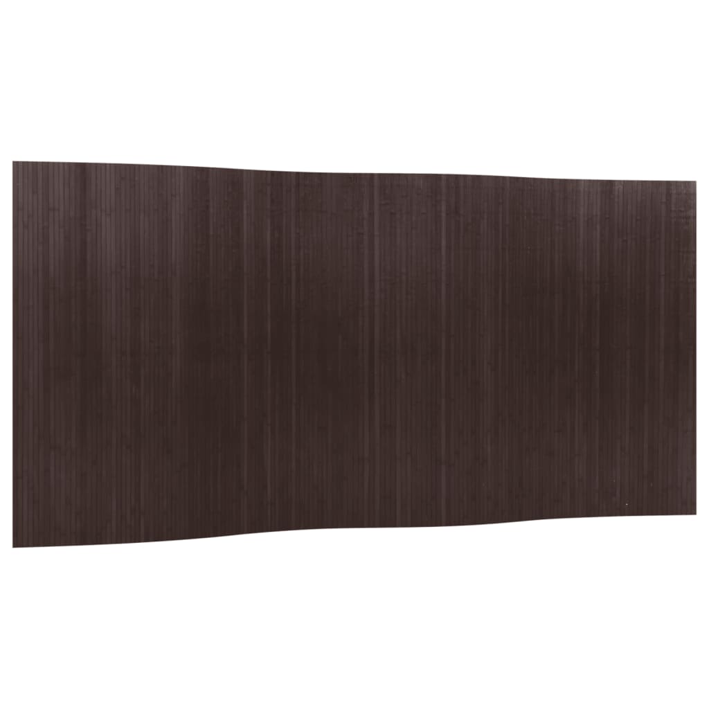 Cloison de séparation marron foncé largeur 400 cm hauteur 165 cm bambou