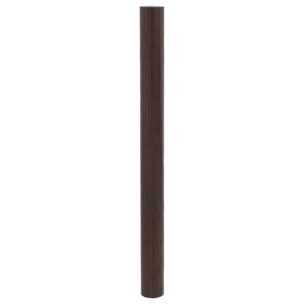 Cloison de séparation marron foncé largeur 600 cm hauteur 165 cm bambou - XIOS