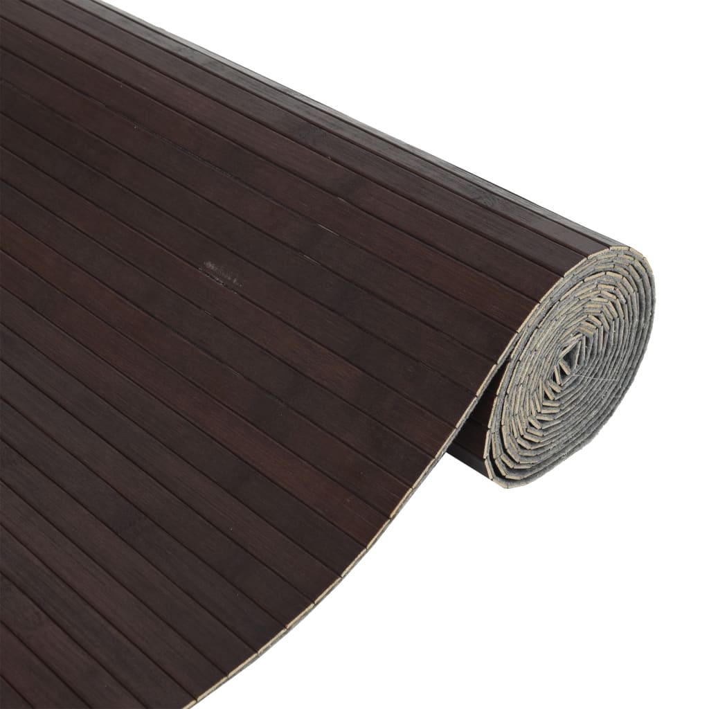 Cloison de séparation marron foncé largeur 600 cm hauteur 165 cm bambou - XIOS