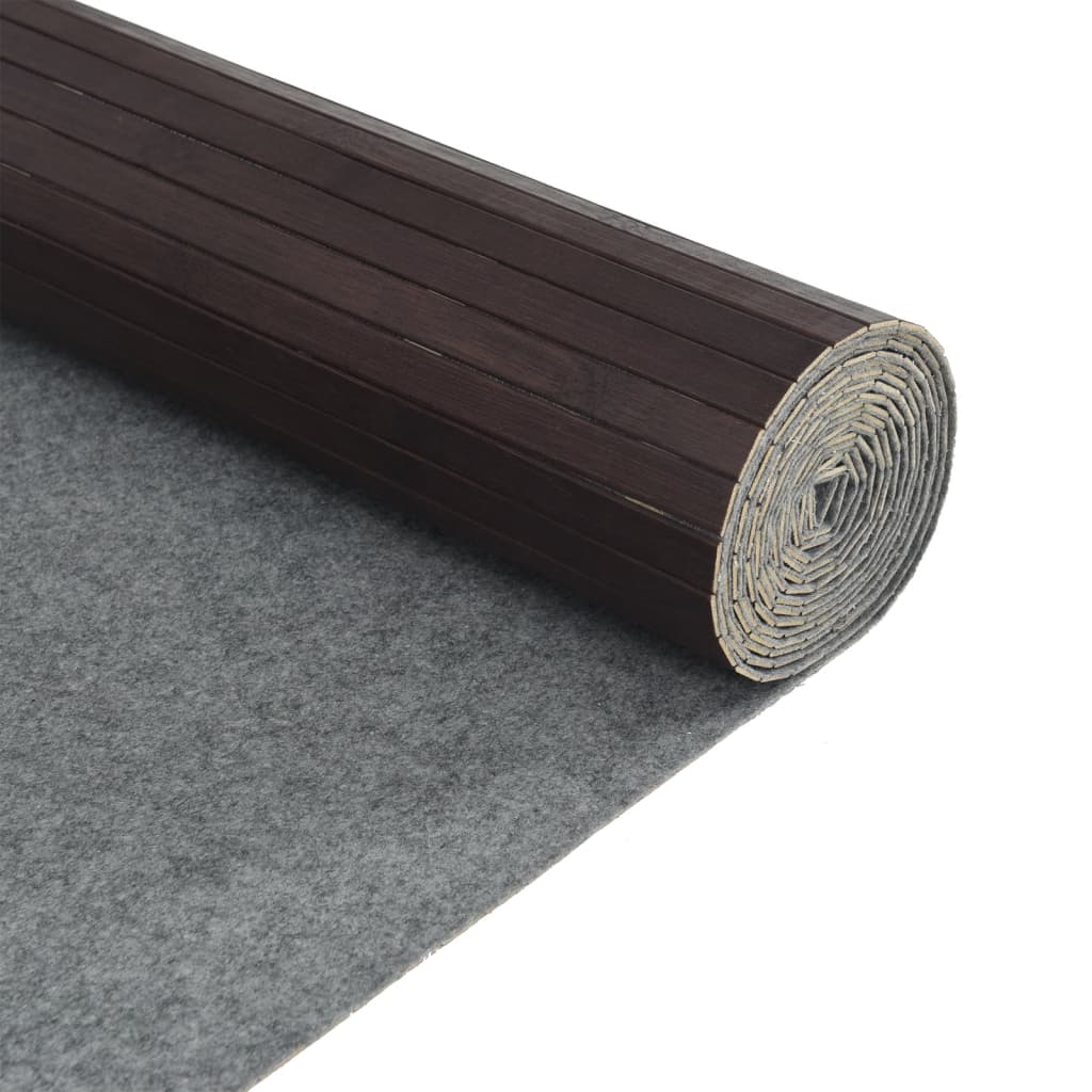 Cloison de séparation marron foncé largeur 600 cm hauteur 165 cm bambou - XIOS