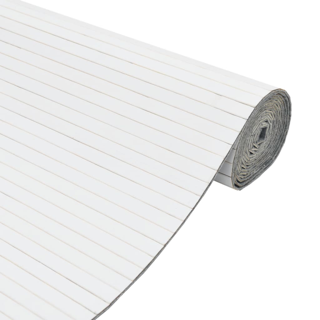 Cloison de séparation blanc largeur 600 cm hauteur 165 cm bambou - XIOS