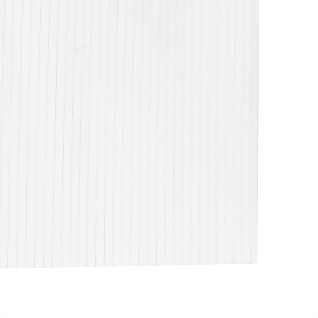 Cloison de séparation blanc 165x800 cm bambou - XIOS