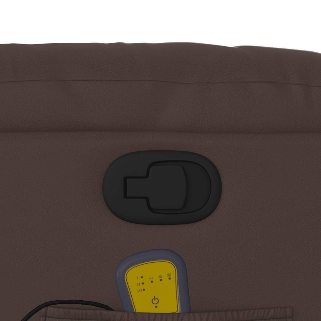 Fauteuil de massage inclinable Marron Similicuir - XIOS