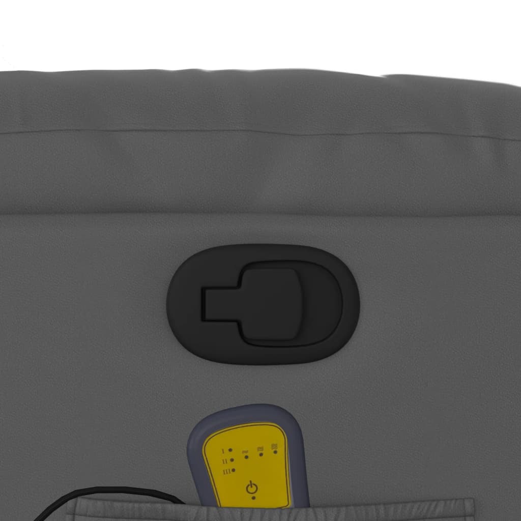 Fauteuil de massage inclinable Gris Similicuir - XIOS