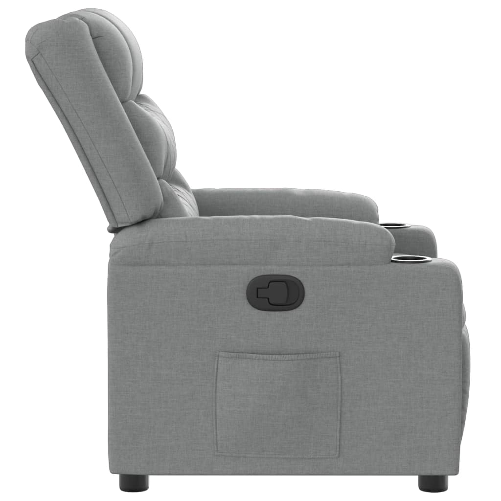 Fauteuil inclinable Gris clair Tissu - XIOS