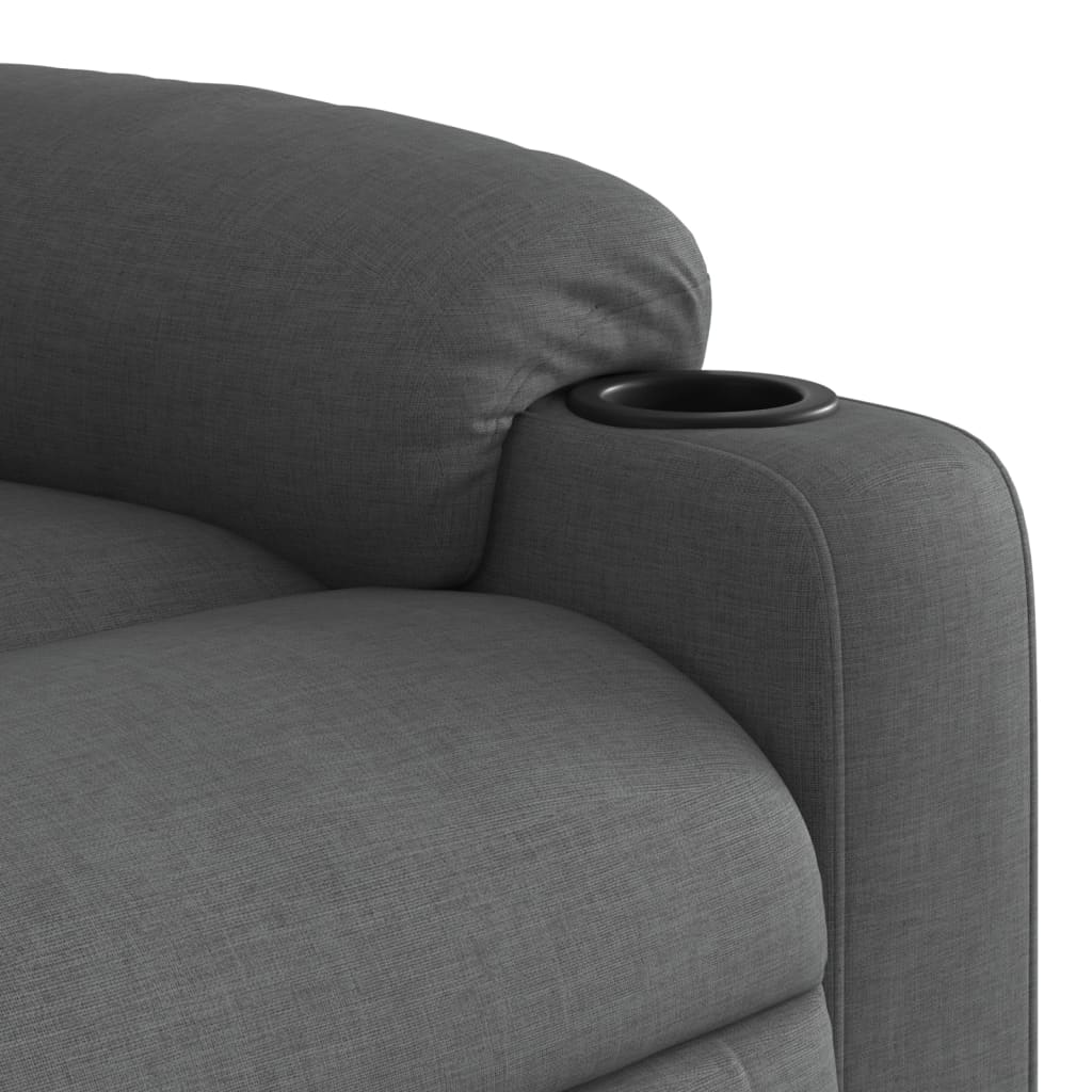 Fauteuil inclinable Gris foncé Tissu - XIOS