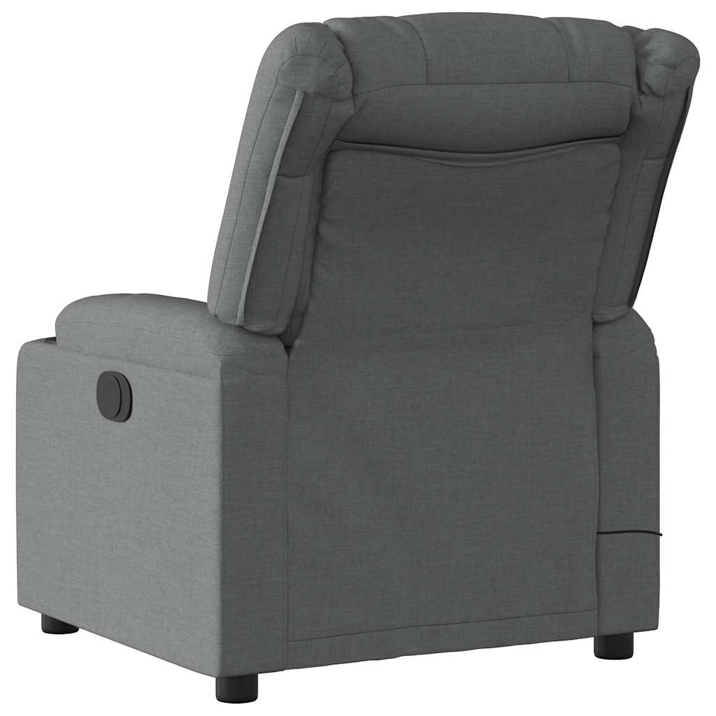 Fauteuil de massage inclinable Gris foncé Tissu - XIOS