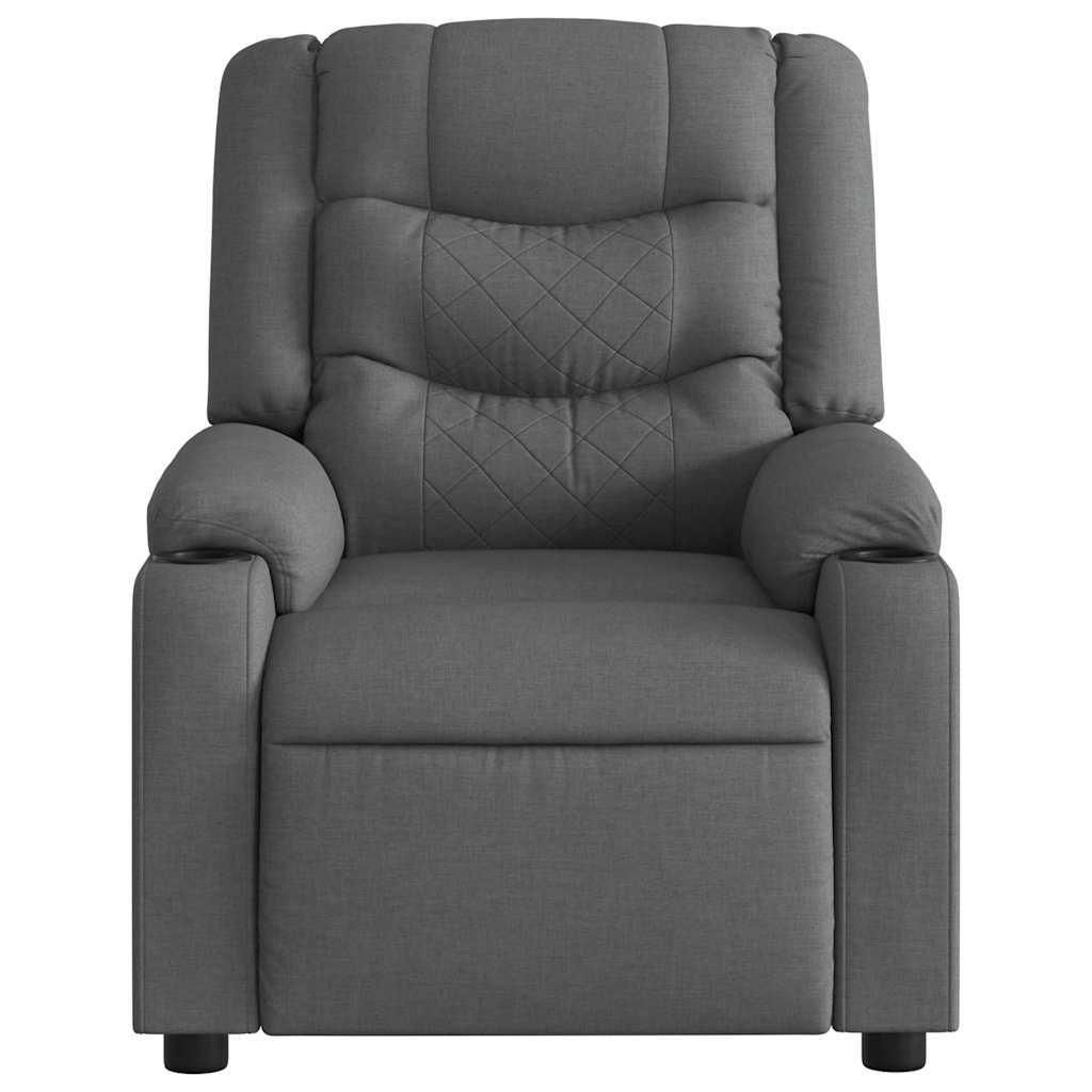 Fauteuil de massage inclinable Gris foncé Tissu - XIOS