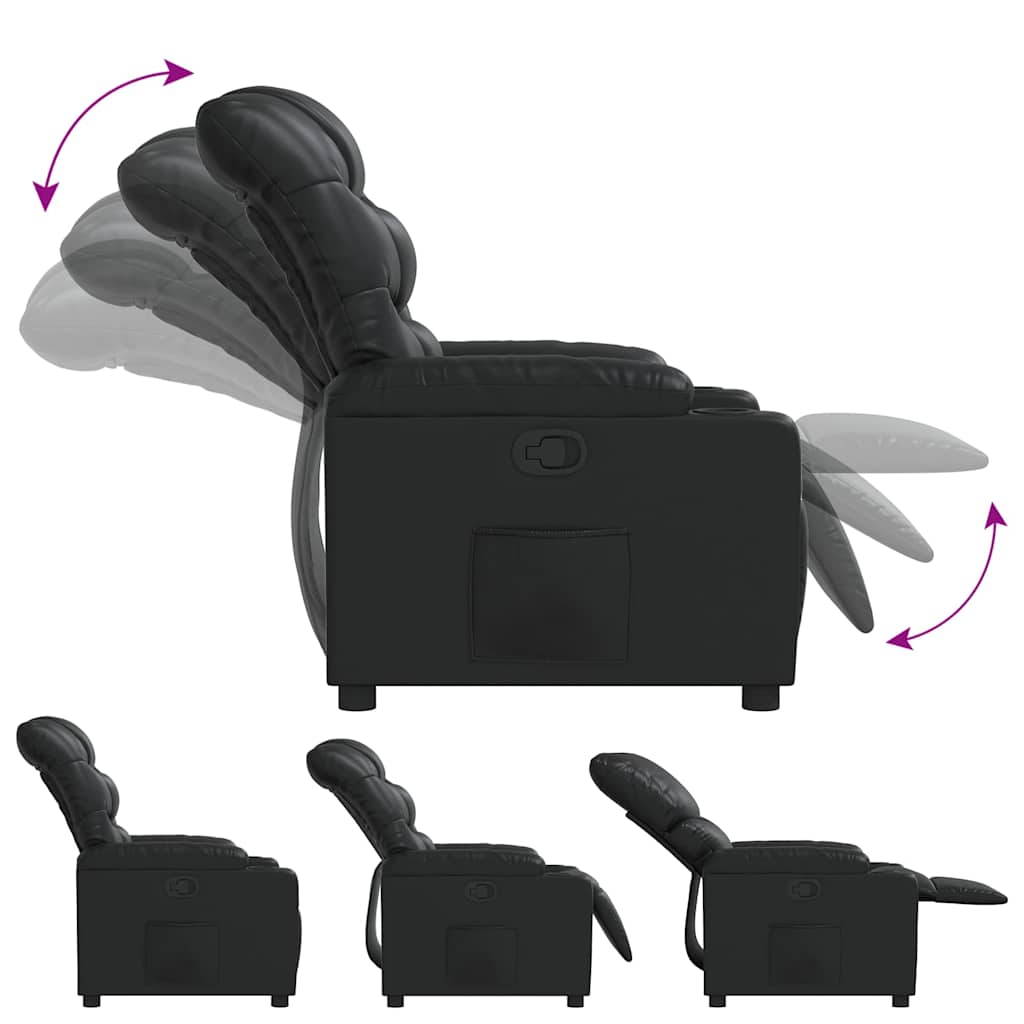 Fauteuil inclinable Noir Similicuir - XIOS