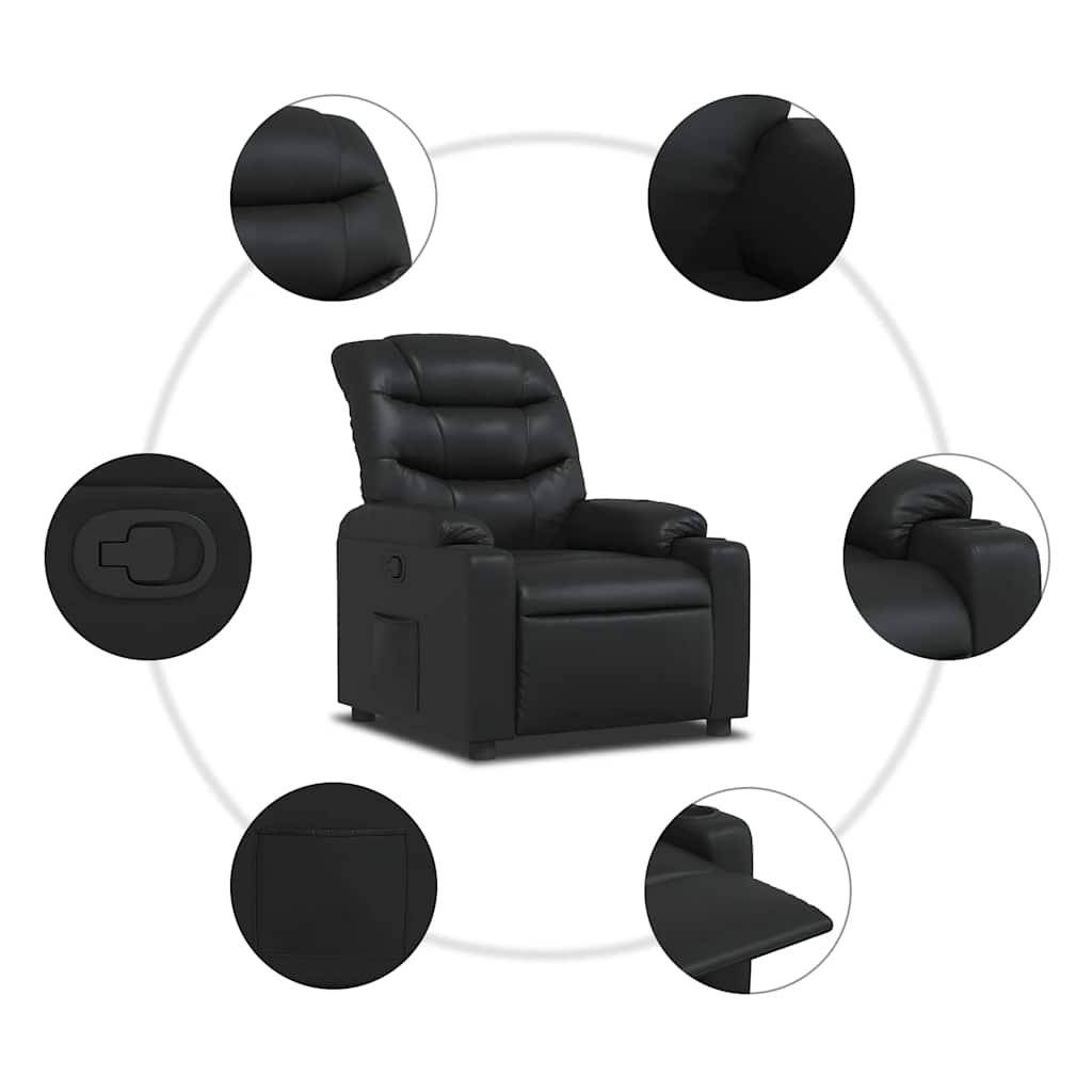 Fauteuil inclinable Noir Similicuir - XIOS