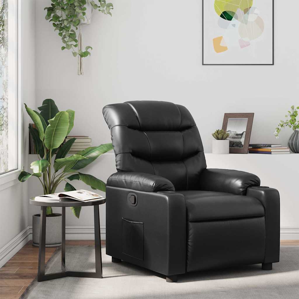 Fauteuil inclinable Noir Similicuir - XIOS