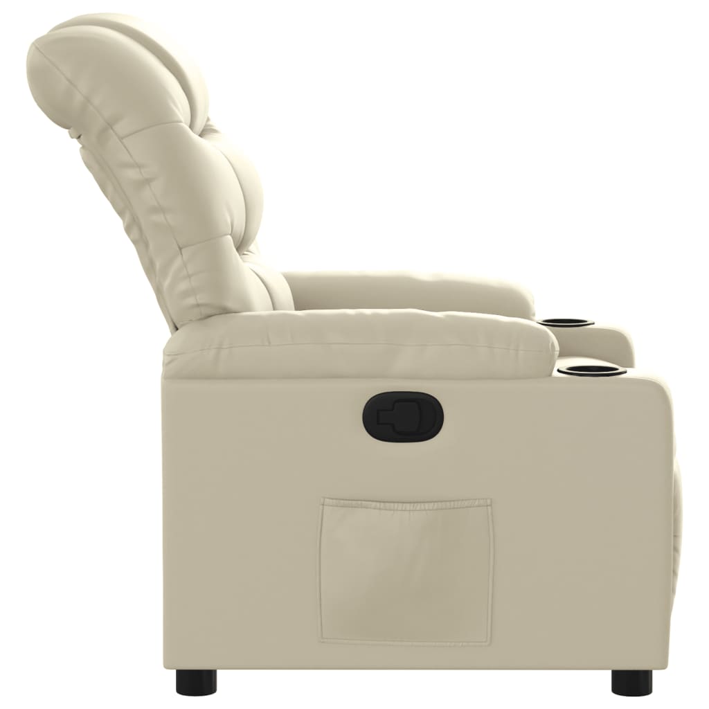 Fauteuil inclinable Crème Similicuir - XIOS