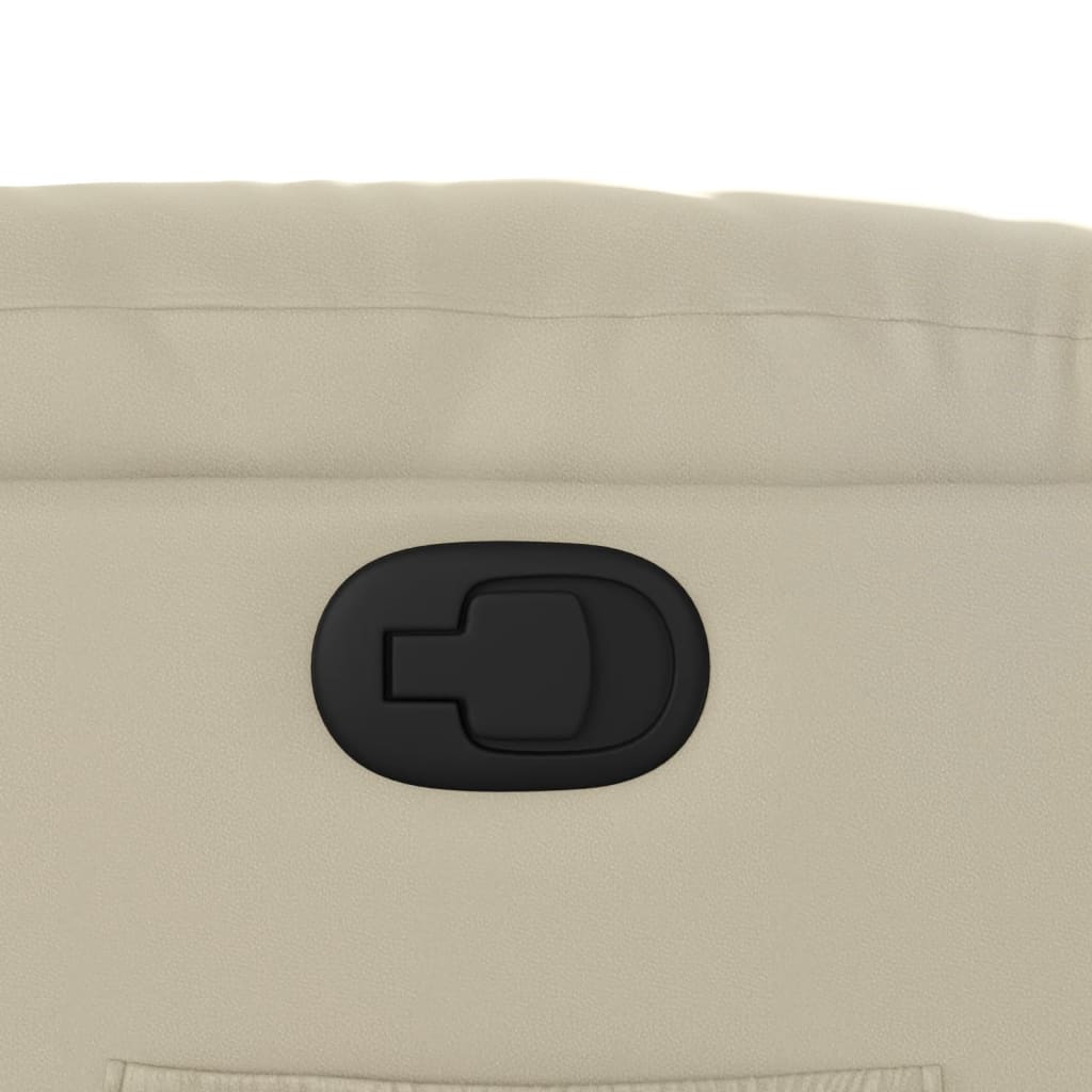 Fauteuil inclinable Crème Similicuir - XIOS