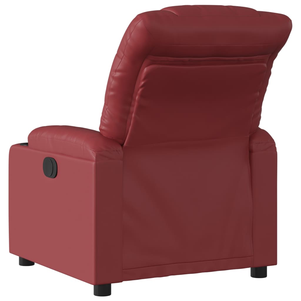 Fauteuil inclinable Rouge bordeaux Similicuir - XIOS