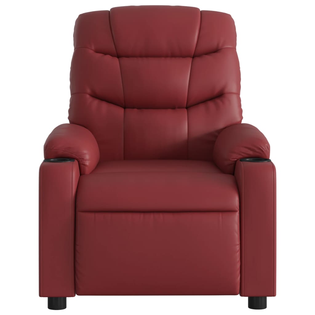 Fauteuil inclinable Rouge bordeaux Similicuir - XIOS