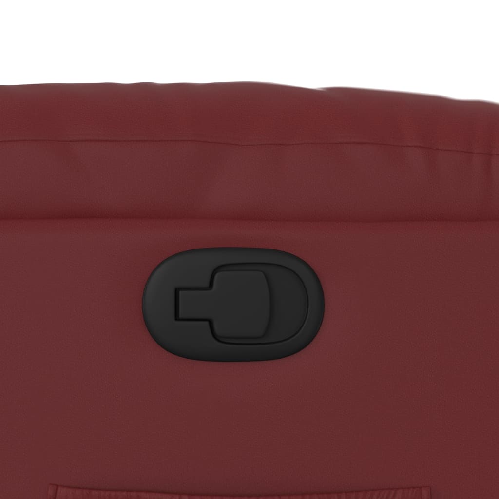 Fauteuil inclinable Rouge bordeaux Similicuir - XIOS
