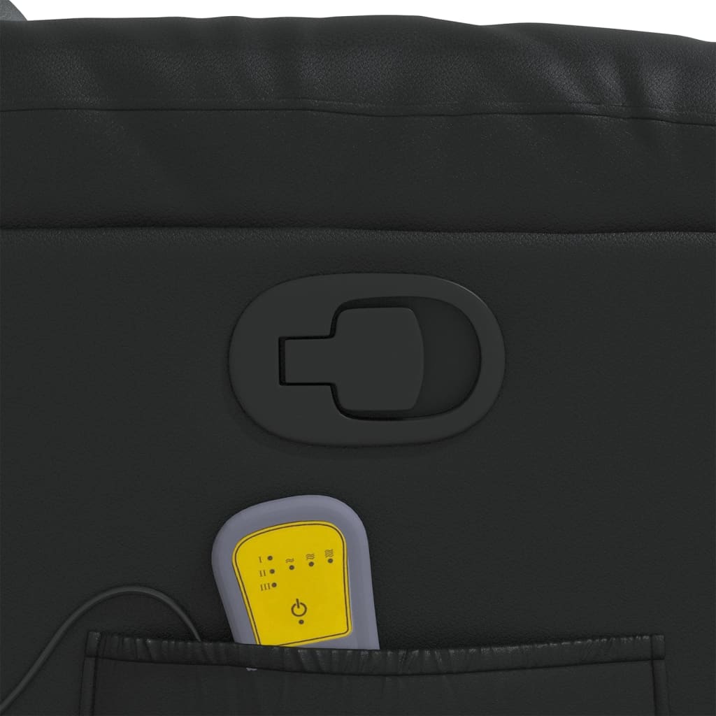 Fauteuil de massage inclinable Noir Similicuir - XIOS