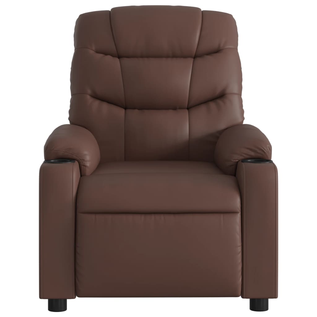 Fauteuil de massage inclinable Marron Similicuir - XIOS