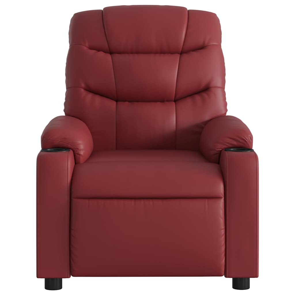 Fauteuil de massage inclinable Rouge bordeaux Similicuir - XIOS