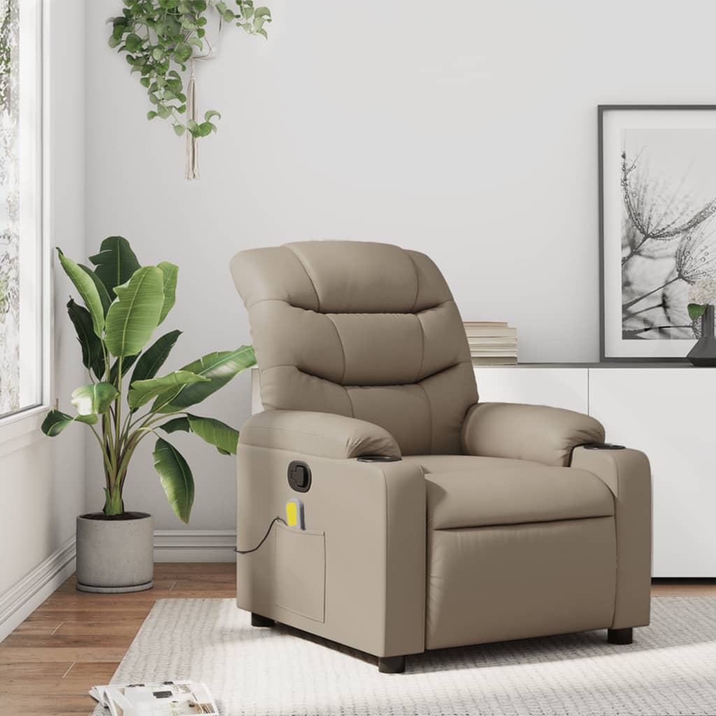 Fauteuil de massage inclinable Cappuccino Similicuir - XIOS