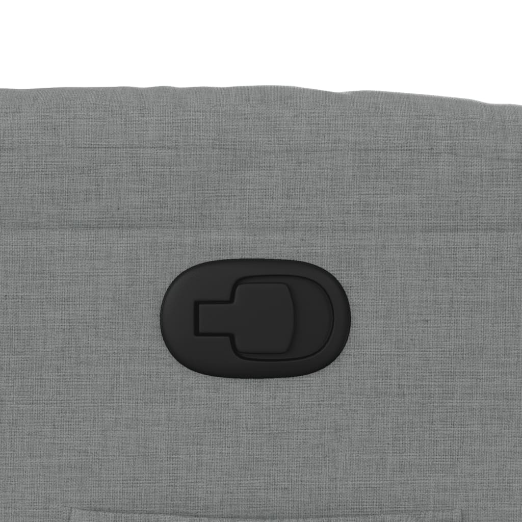 Fauteuil inclinable Gris clair Tissu - XIOS