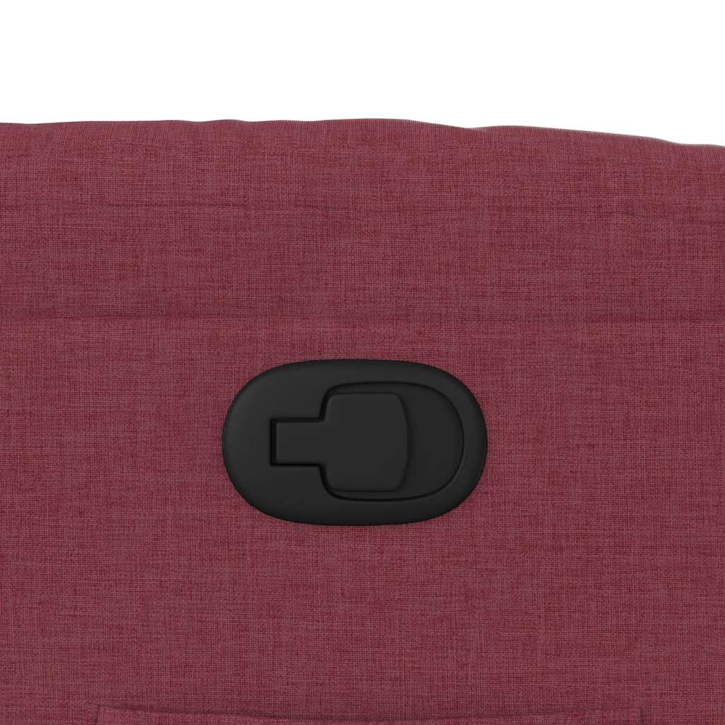 Fauteuil inclinable Rouge bordeaux Tissu - XIOS