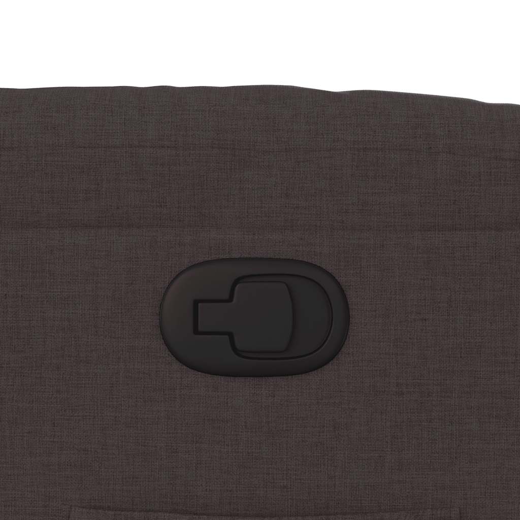 Fauteuil inclinable Marron foncé Tissu - XIOS