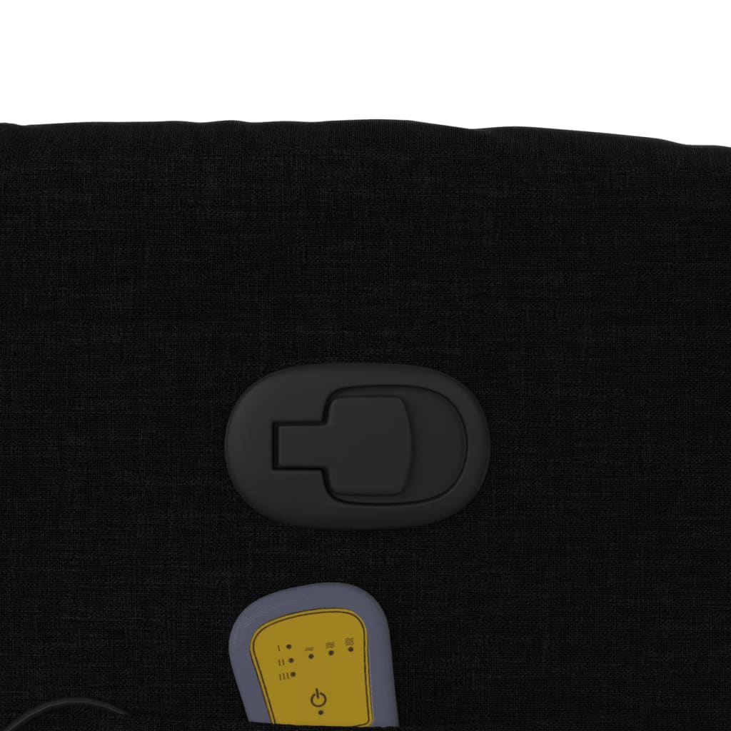 Fauteuil de massage inclinable Noir Tissu - XIOS