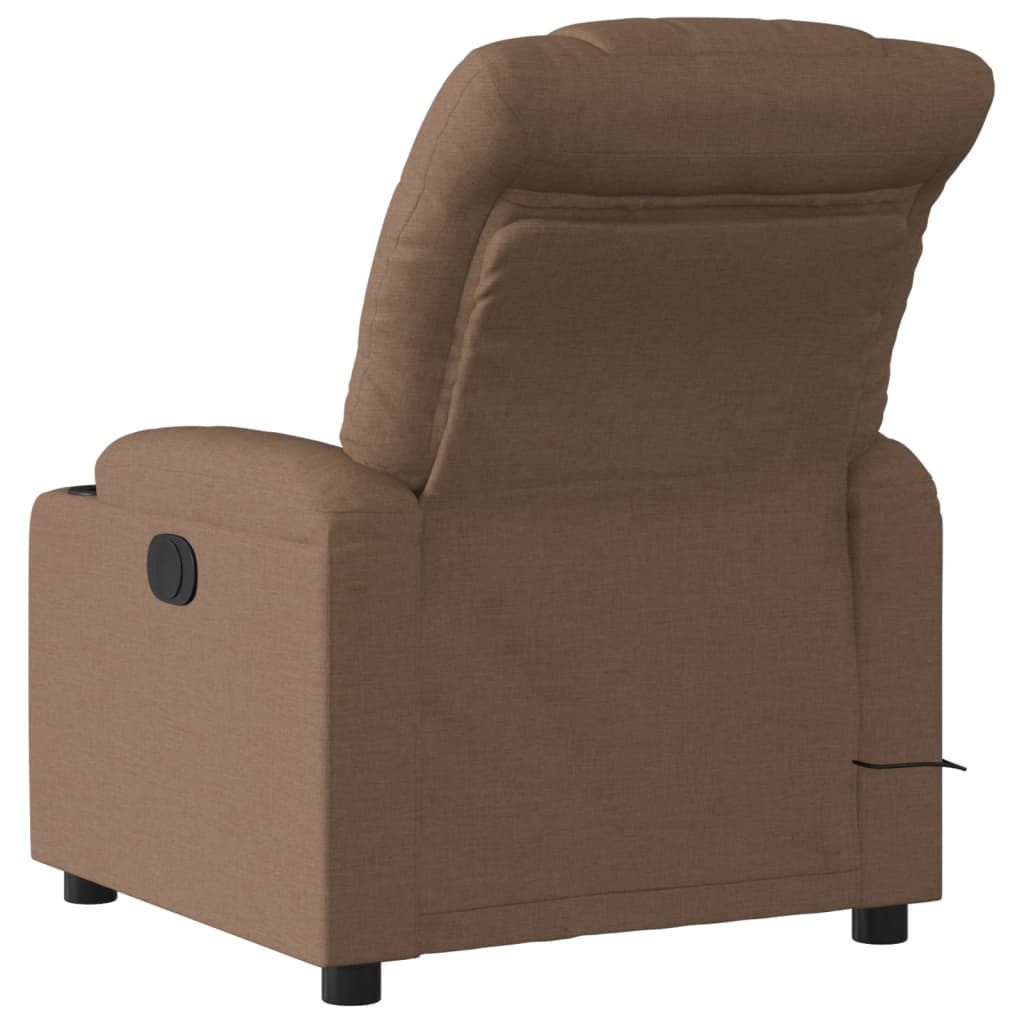 Fauteuil de massage inclinable Marron Tissu - XIOS