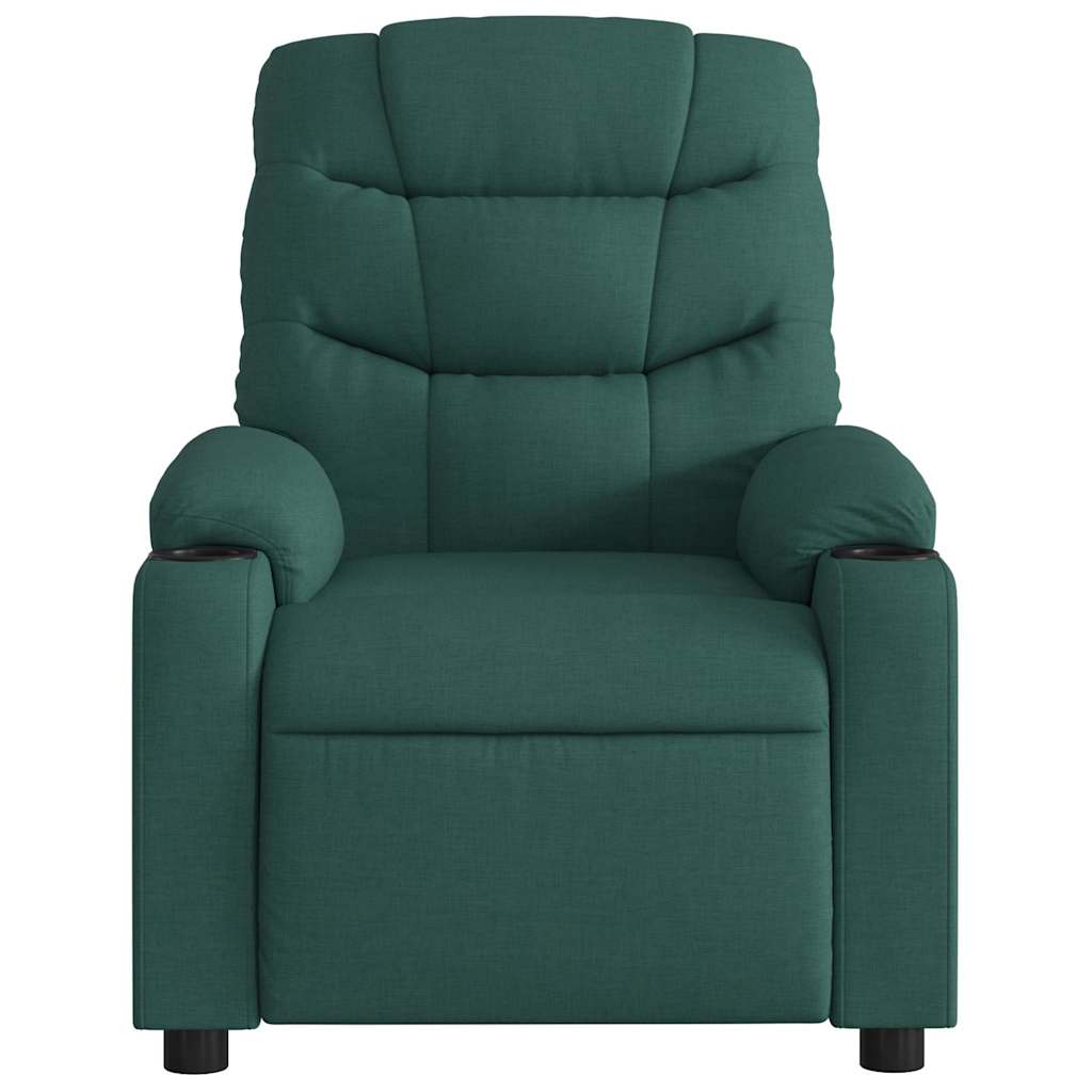 Fauteuil de massage inclinable Vert foncé Tissu - XIOS