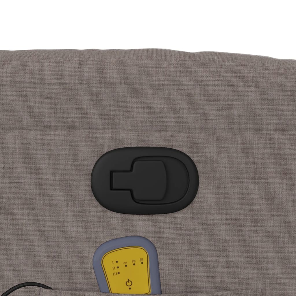 Fauteuil de massage inclinable Taupe Tissu - XIOS