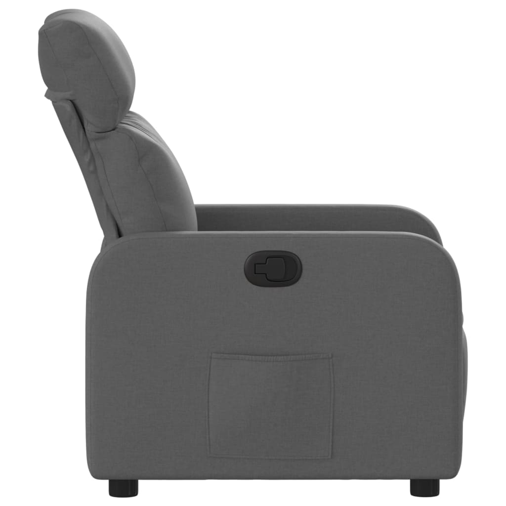 Fauteuil inclinable Gris foncé Tissu - XIOS