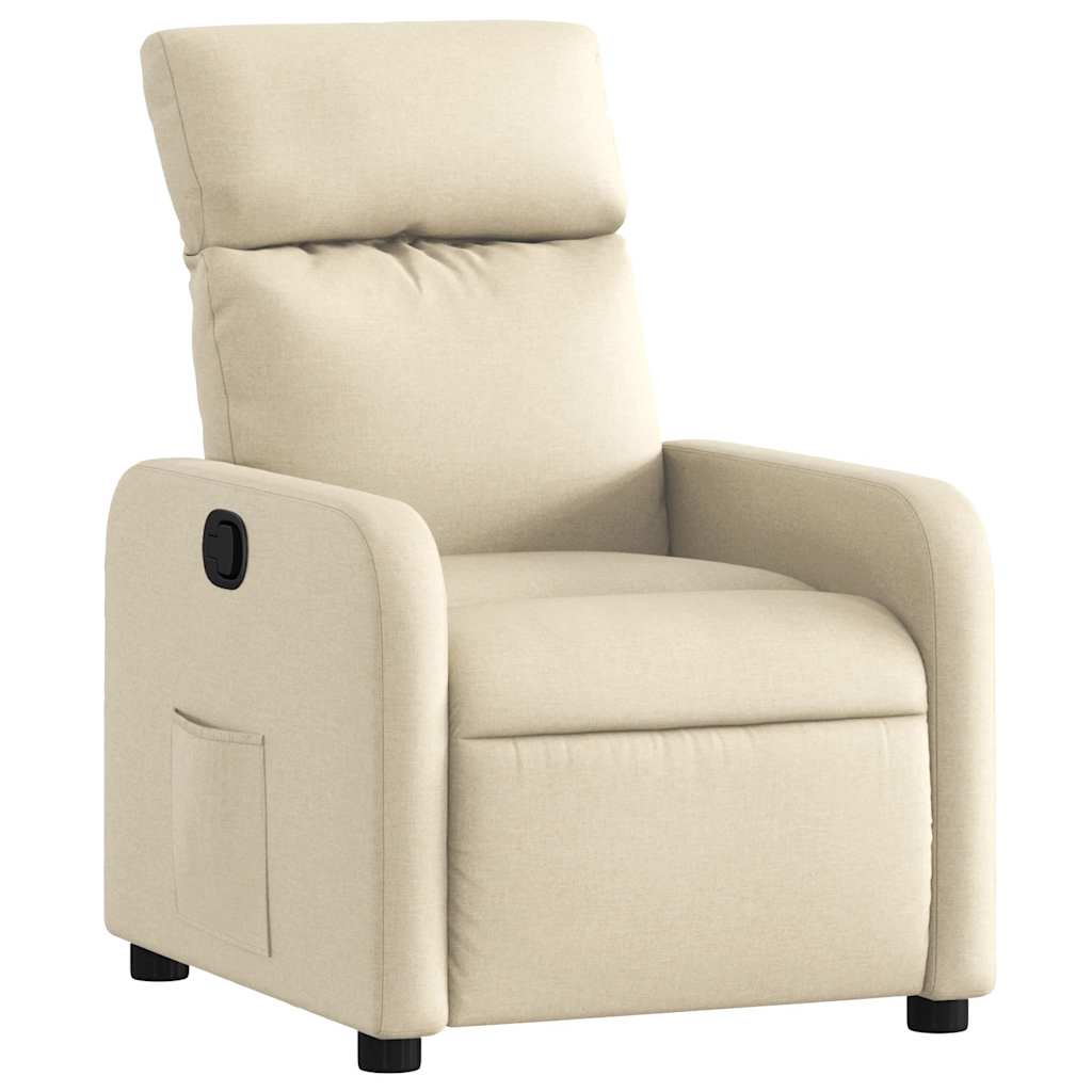 Fauteuil inclinable Crème Tissu - XIOS